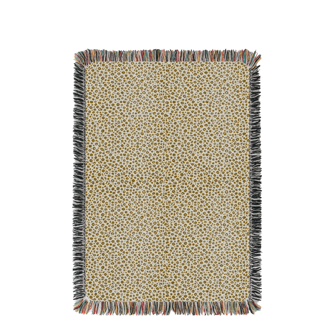 Zola Tawny Leopard Cotton Throw Blanket