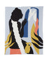 Biquette Throw Blanket Peony in Egyptian Cotton Zora Throw Blanket