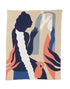 Biquette Throw Blanket Wheat in Egyptian Cotton Zora Throw Blanket