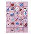 Biquette Baby Blanket Blueberry in Organic Cotton ABC Baby Blanket