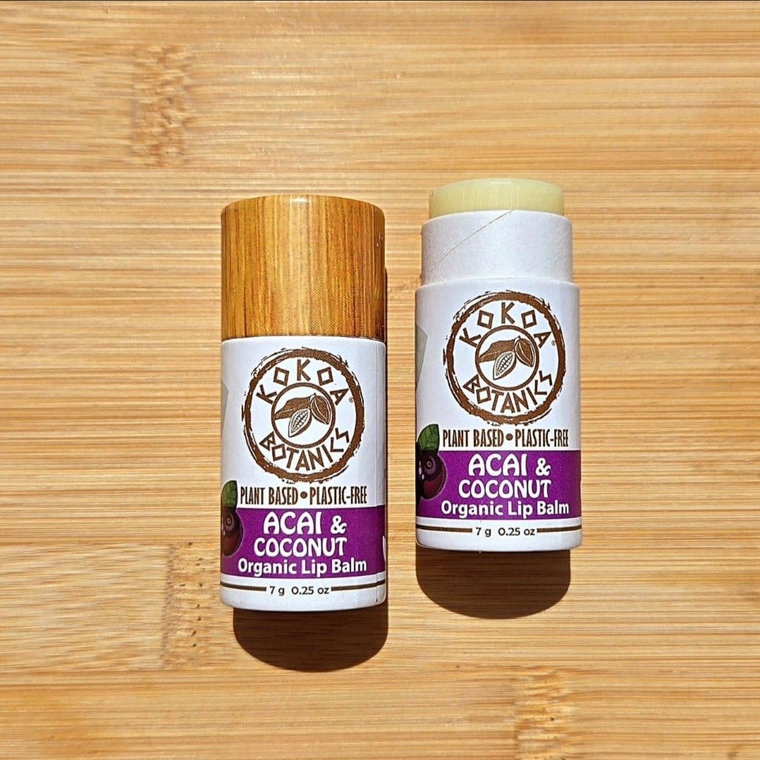 KOKOA BOTANICS Lip Balms &amp; Treatments Acai and Coconut - Vegan Organic Lip Balm .25 oz