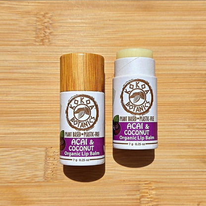Acai and Coconut - Vegan Organic Lip Balm .25 oz