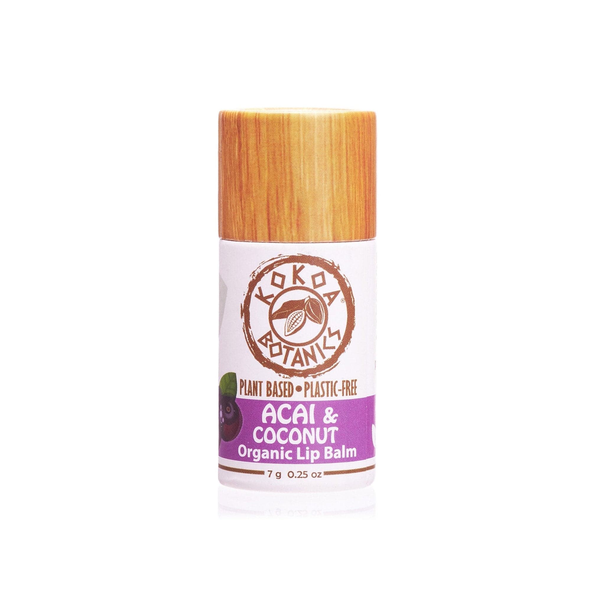 KOKOA BOTANICS Lip Balms &amp; Treatments Acai and Coconut - Vegan Organic Lip Balm .25 oz