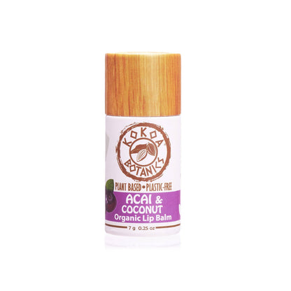 Acai and Coconut - Vegan Organic Lip Balm .25 oz