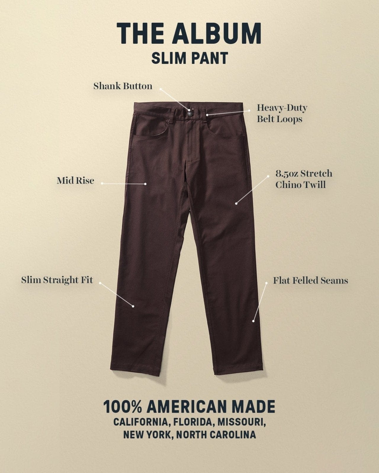 Devium Bottoms Album Slim Pant