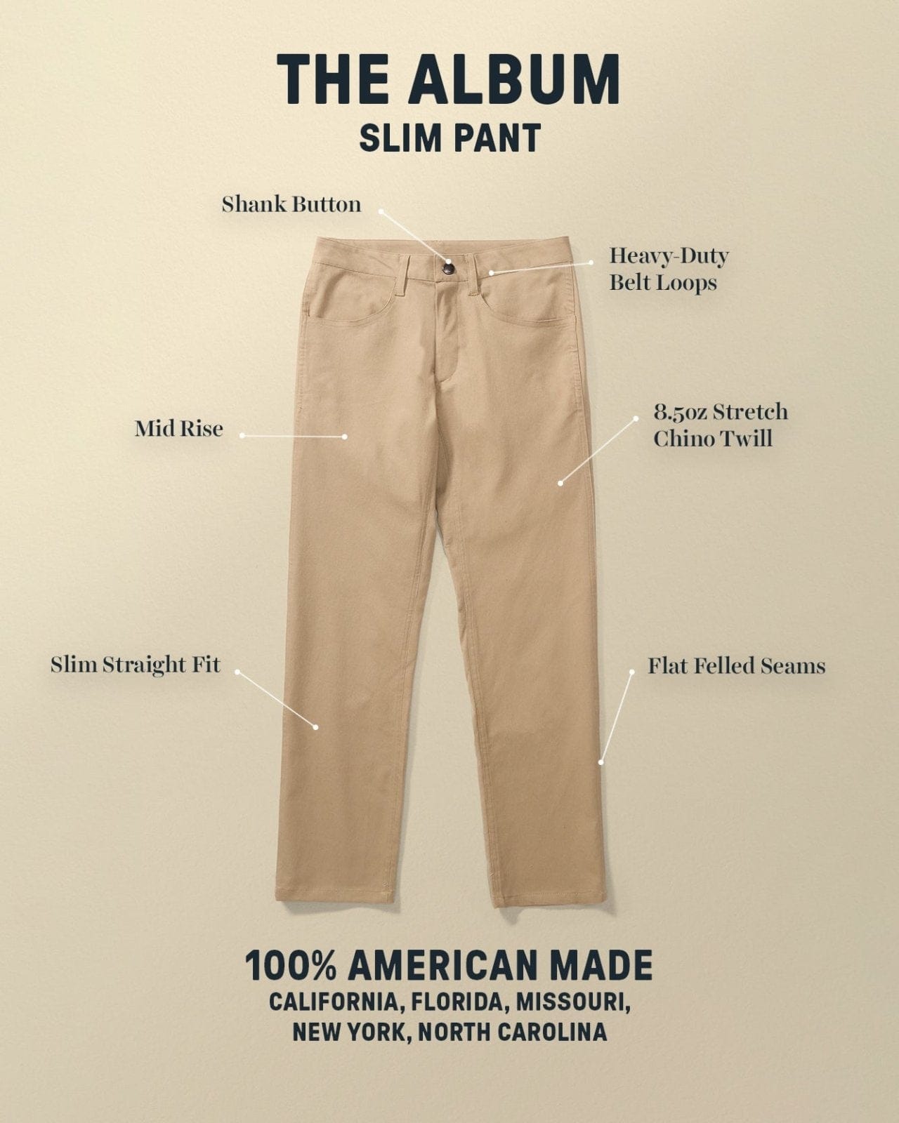 Devium Bottoms Album Slim Pant