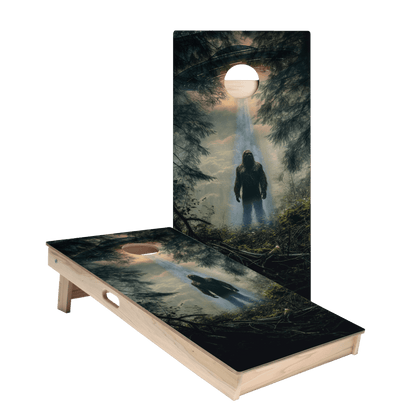 Alien Sasquatch Star Cornhole Boards