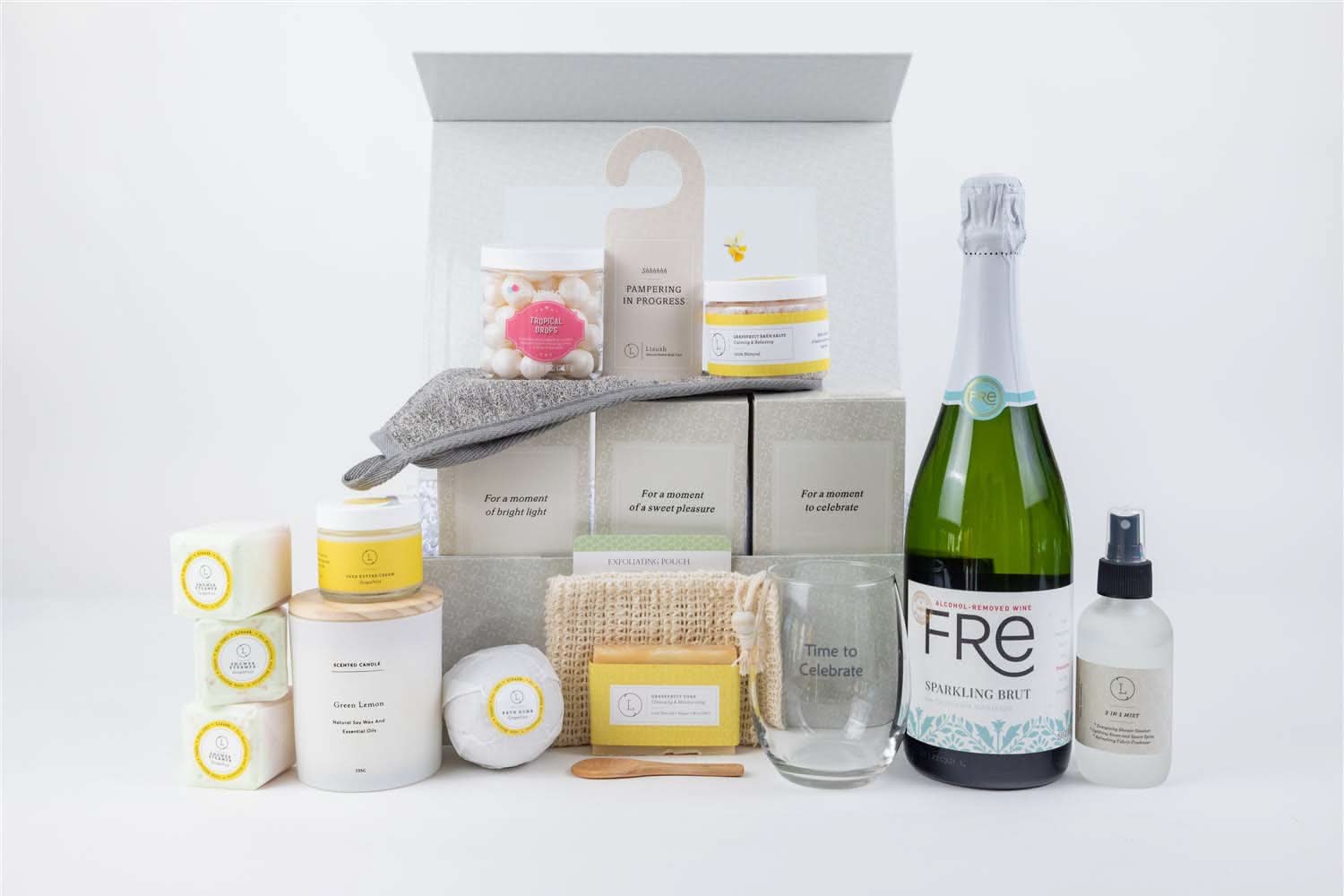 Lizush Gift set for new mom Congratulations gift basket, Celebration gift box