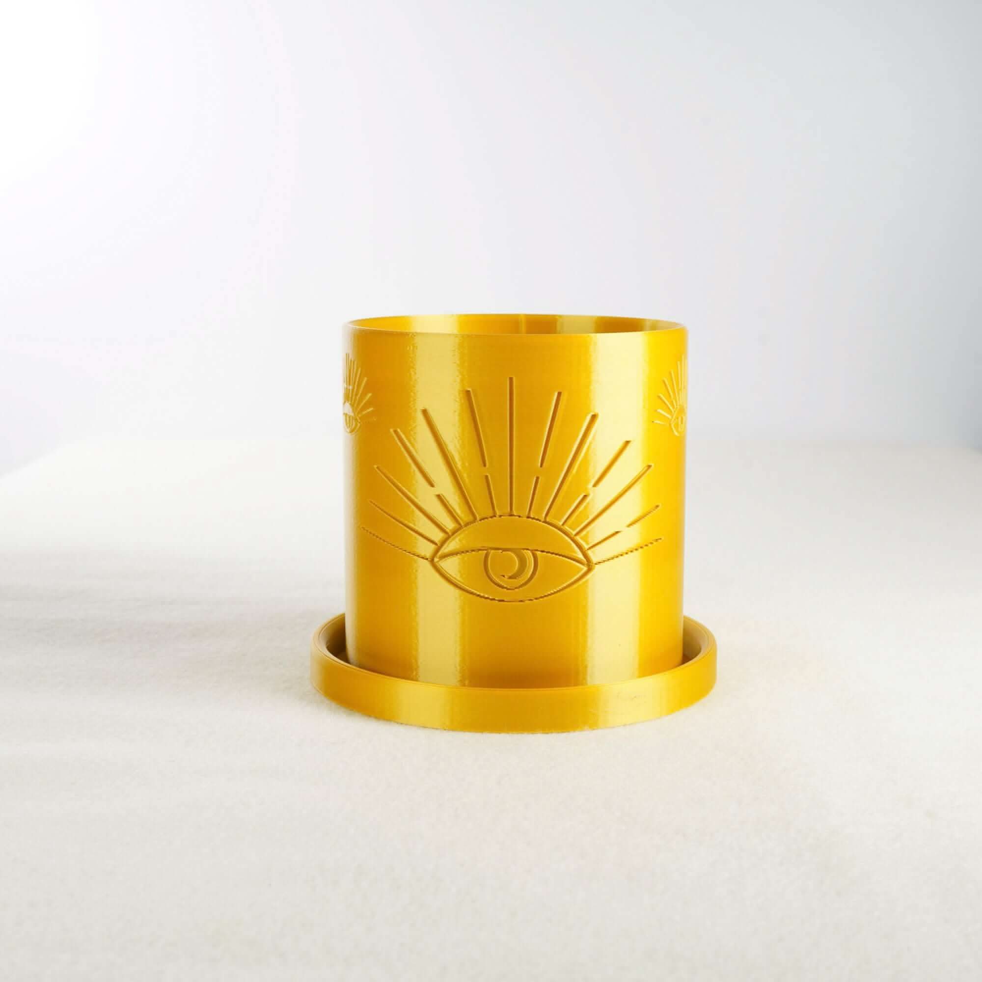 Rosebud HomeGoods Pots &amp; Planters Gold / 4 / Without Drip Tray All-Seeing Eye Planter