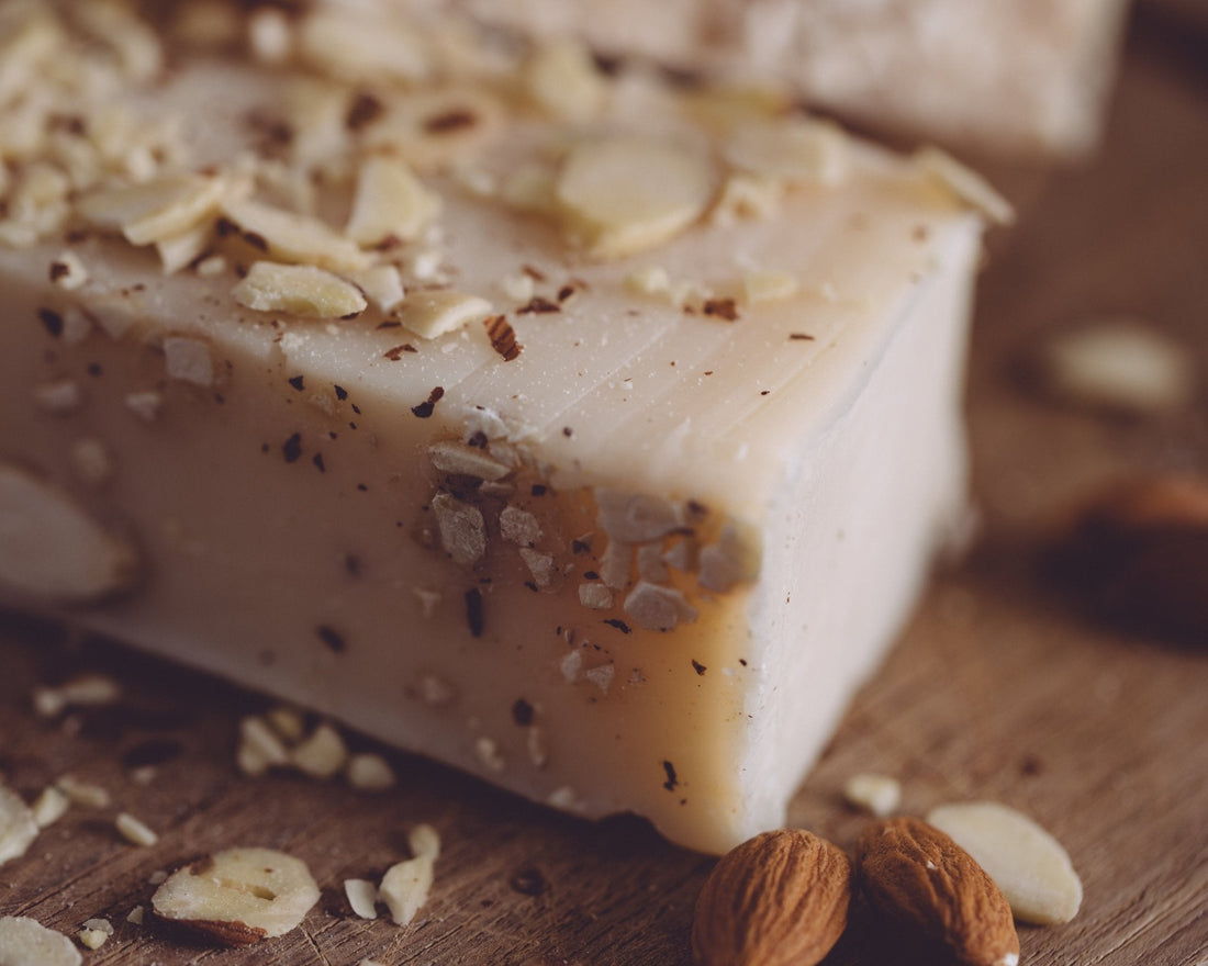 Almond Cake Exfoliating Soap Bar