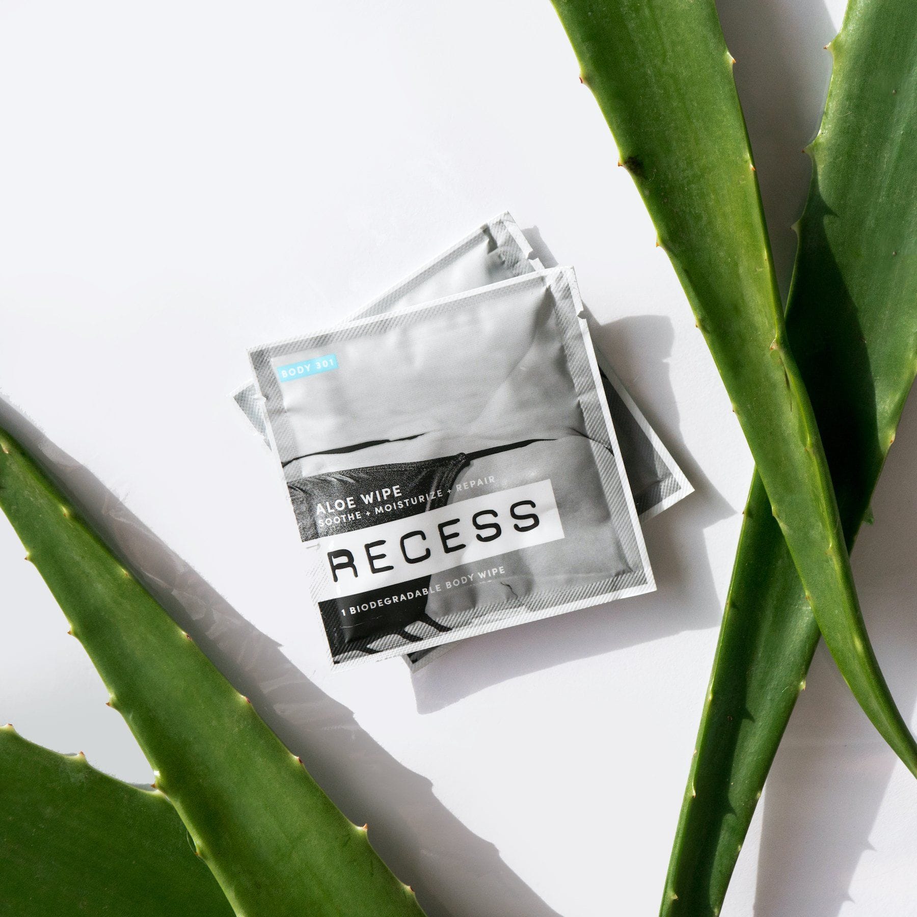 RECESS body wipe BODY 301: After-Sun Aloe Wipes (Pack of 15)