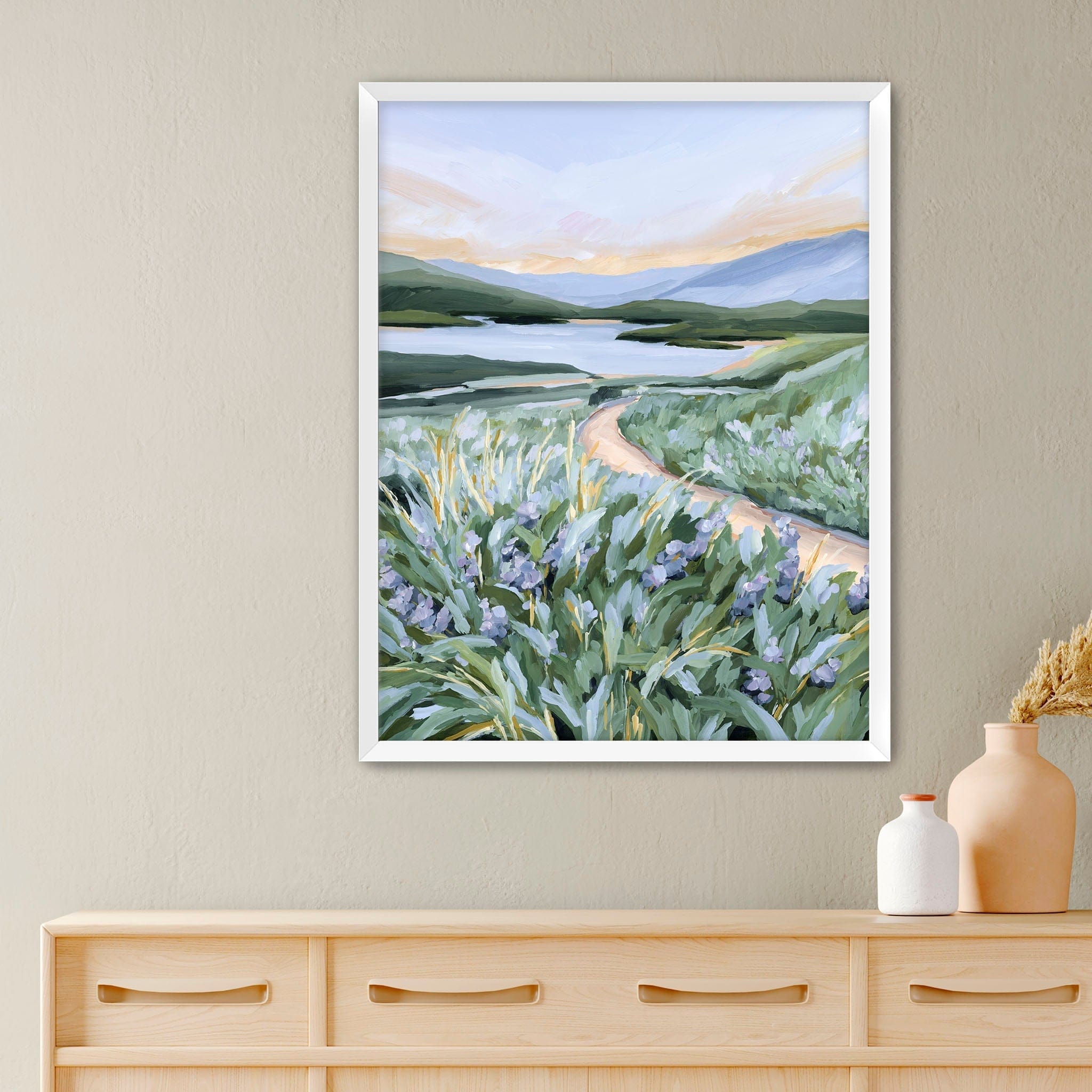 Katie Garrison Art Print Paper Print / 5x7 in / White Frame "Among the Wildflowers" Art Print