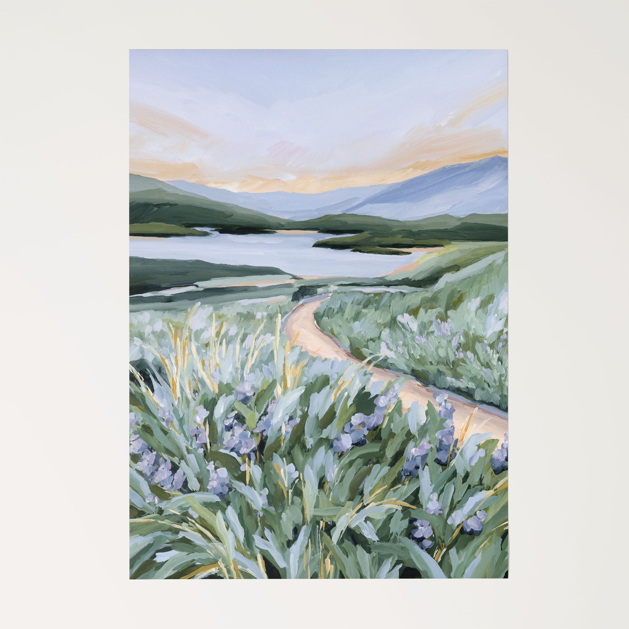Katie Garrison Art Print Rolled Canvas / 8x10 in / No Frame "Among the Wildflowers" Art Print