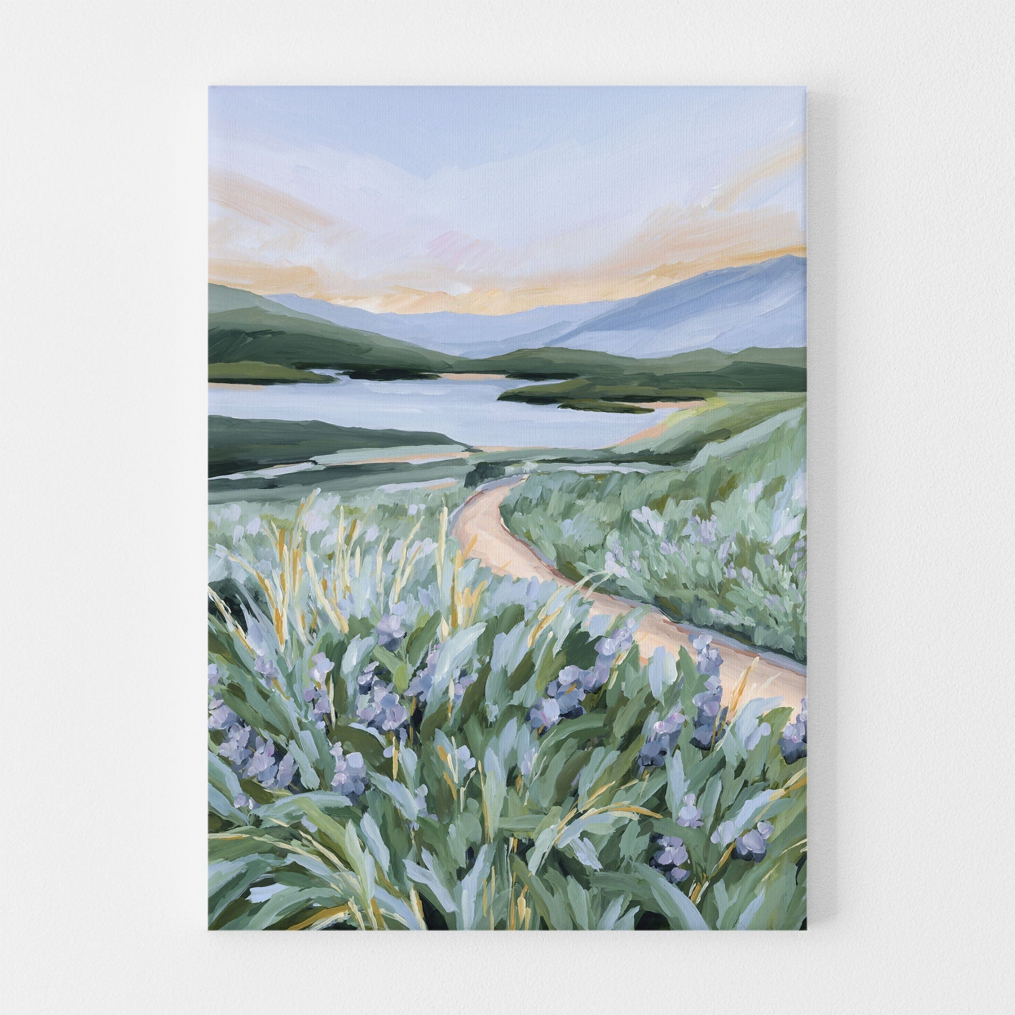 Katie Garrison Art Print Stretched Canvas / 8x10 in / No Frame "Among the Wildflowers" Art Print