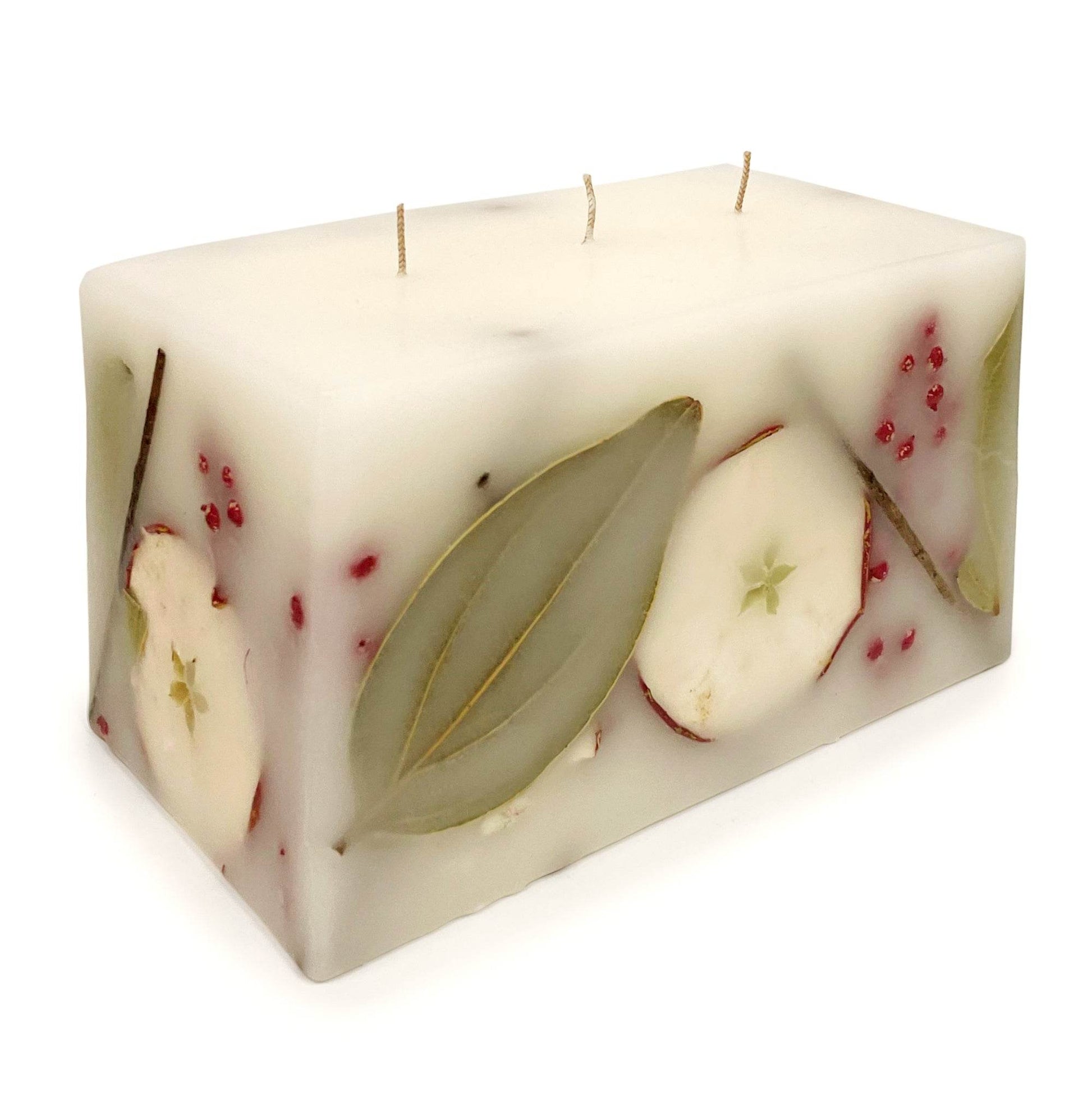 Harvest Cider 3 Wick Brick Botanical Candle - My American Goods