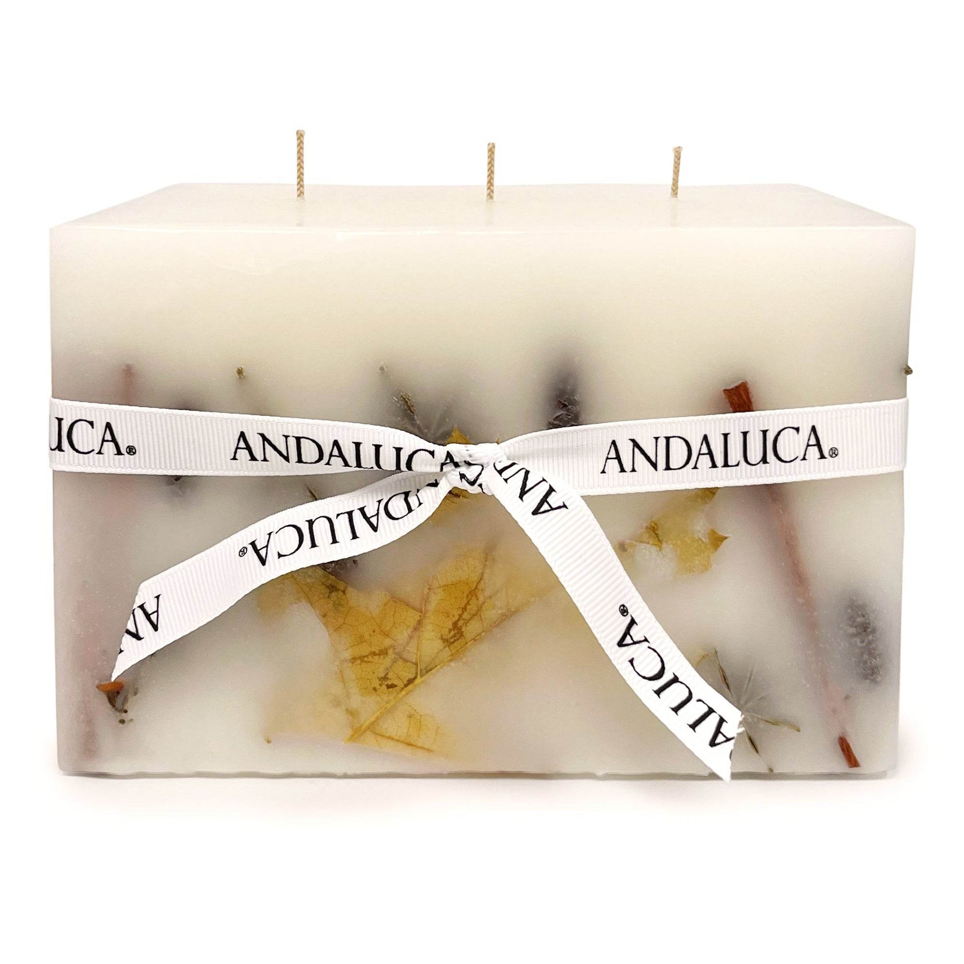 Harvest Oak 3 Wick Brick Botanical Candle - My American Goods