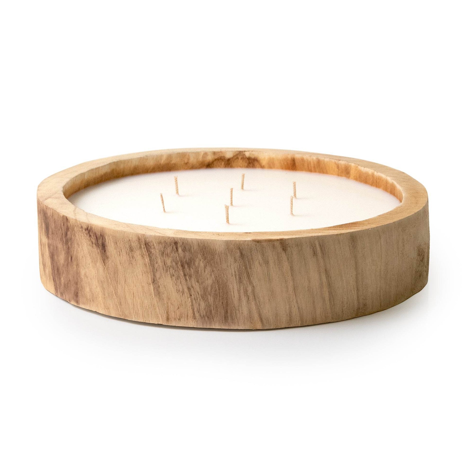 Paulownia Circular Wood Candle - My American Goods