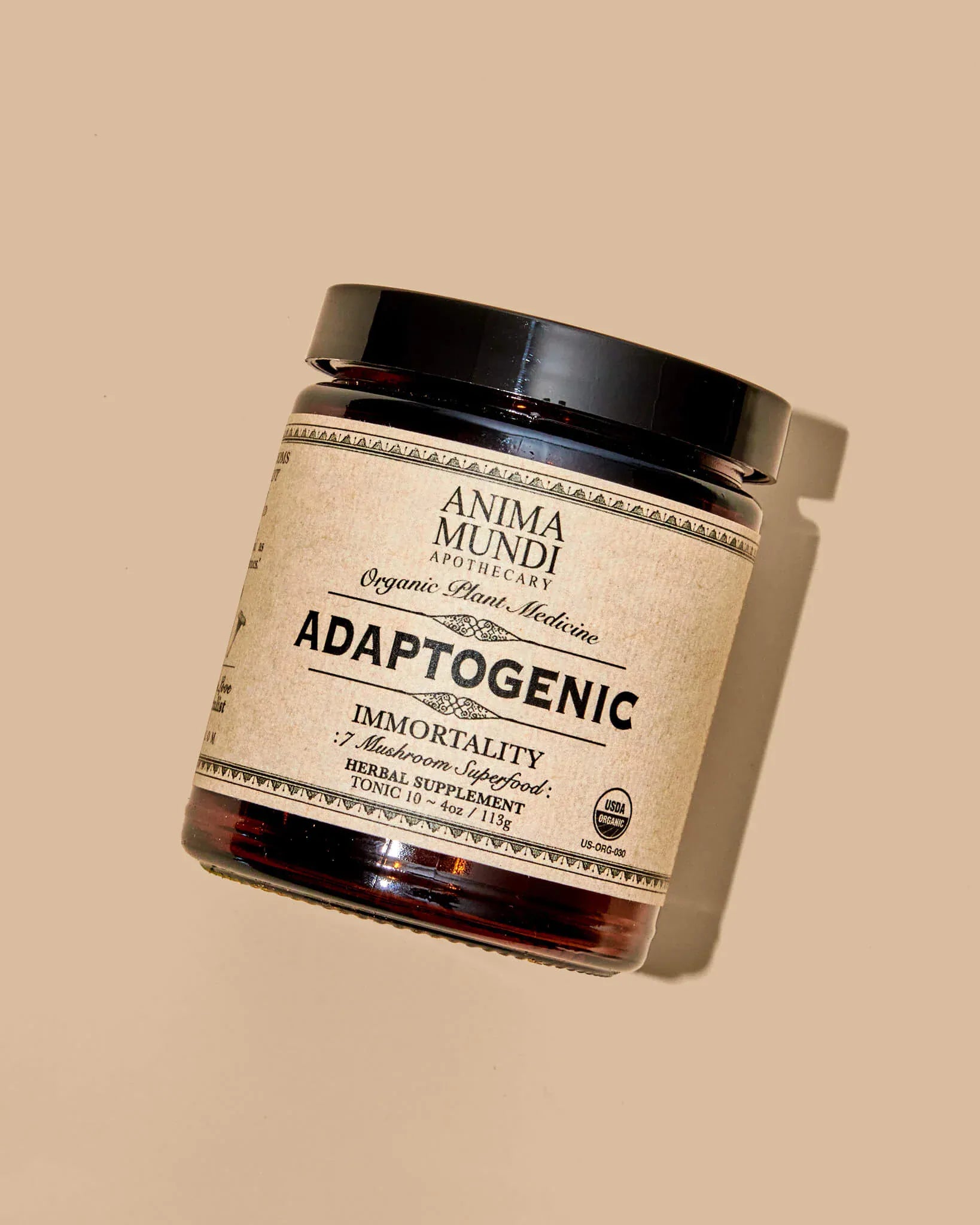 Anima Mundi Mushroom Products ADAPTOGENIC Powder | Organic, 7 Medicinal Mushrooms + Cacao