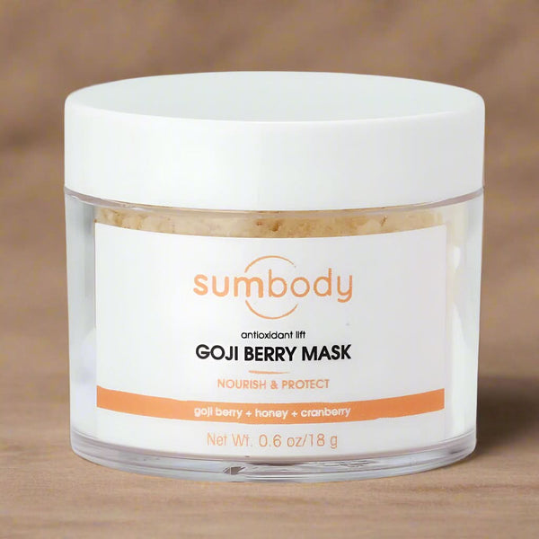 Sumbody Goji Berry Mask jar on a white background