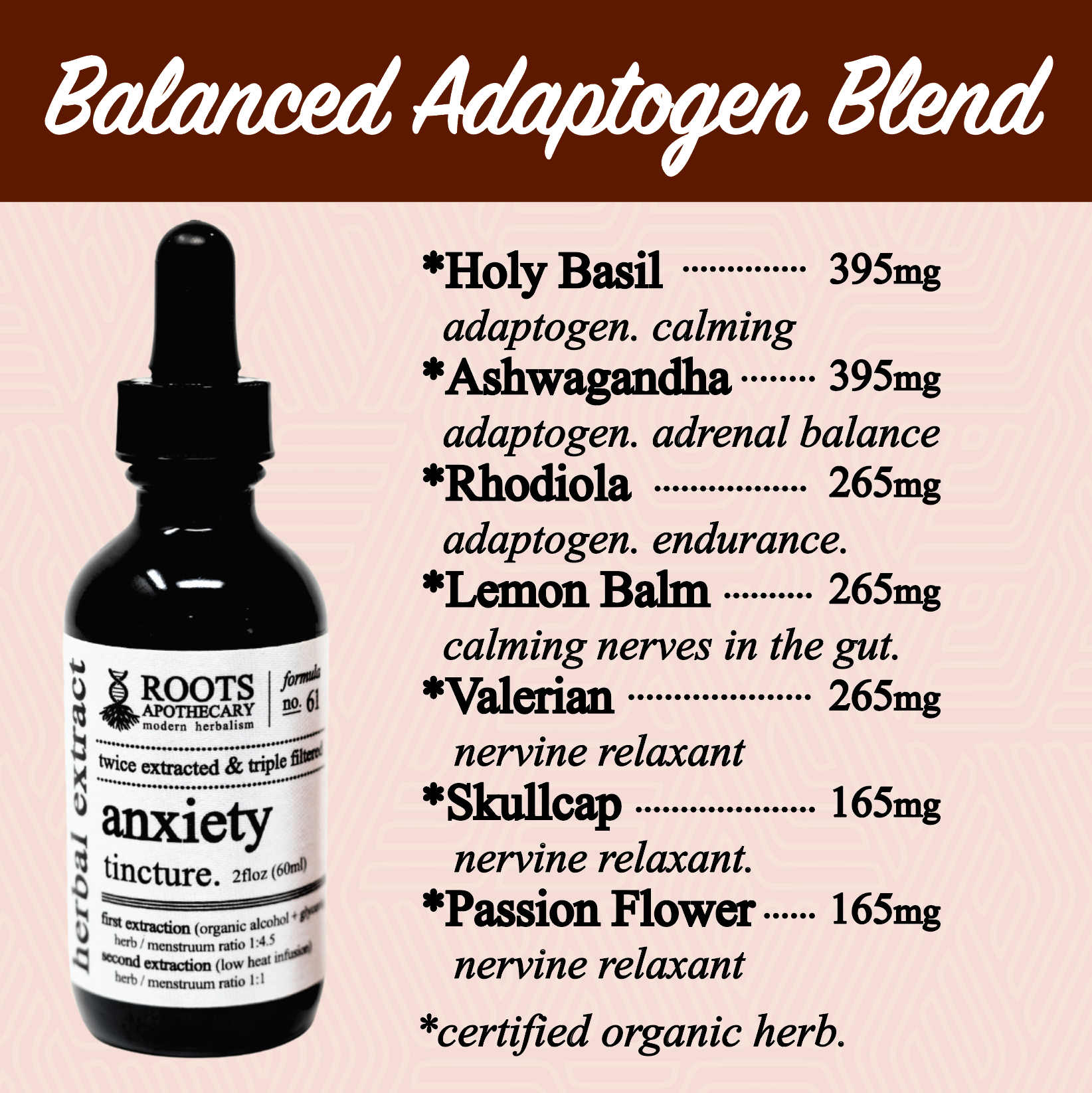 Calm Adaptogen Botanical Tincture