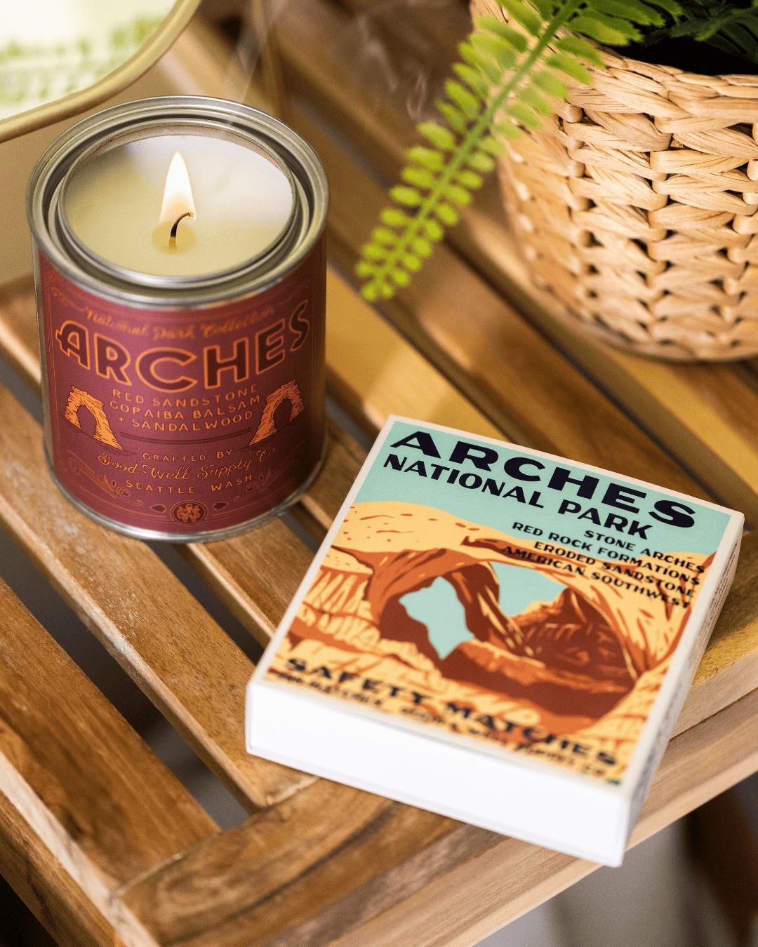 Good &amp; Well Supply Co. Arches Vintage National Park Cabin Matches