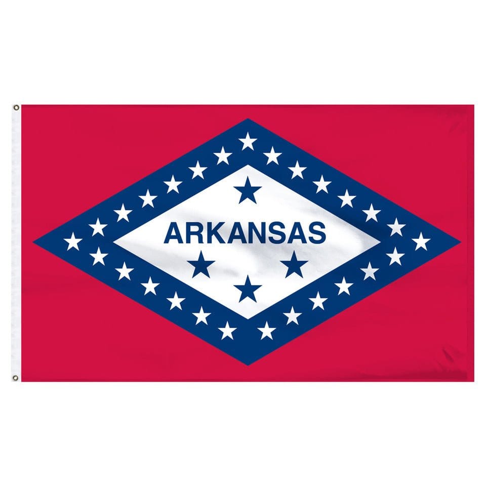 Flags Unlimited USA Nylon State Flags Arkansas