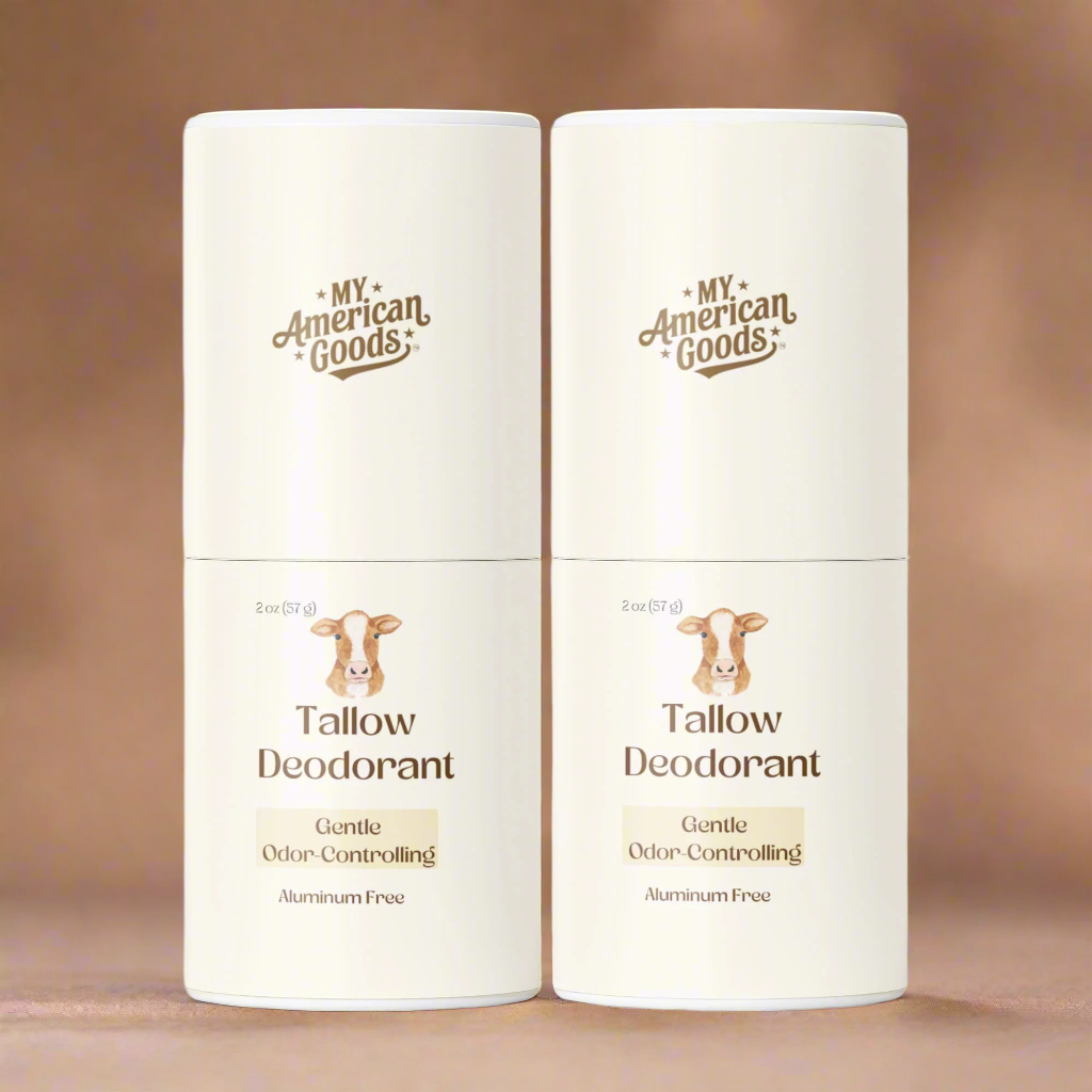 2 Pack Natural Tallow Deodorant Stick
