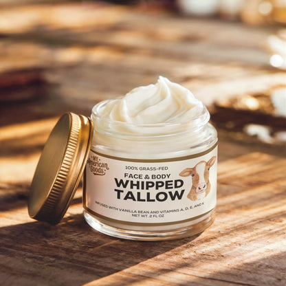 Whipped Grass-Fed Tallow Balm with Vanilla Bean