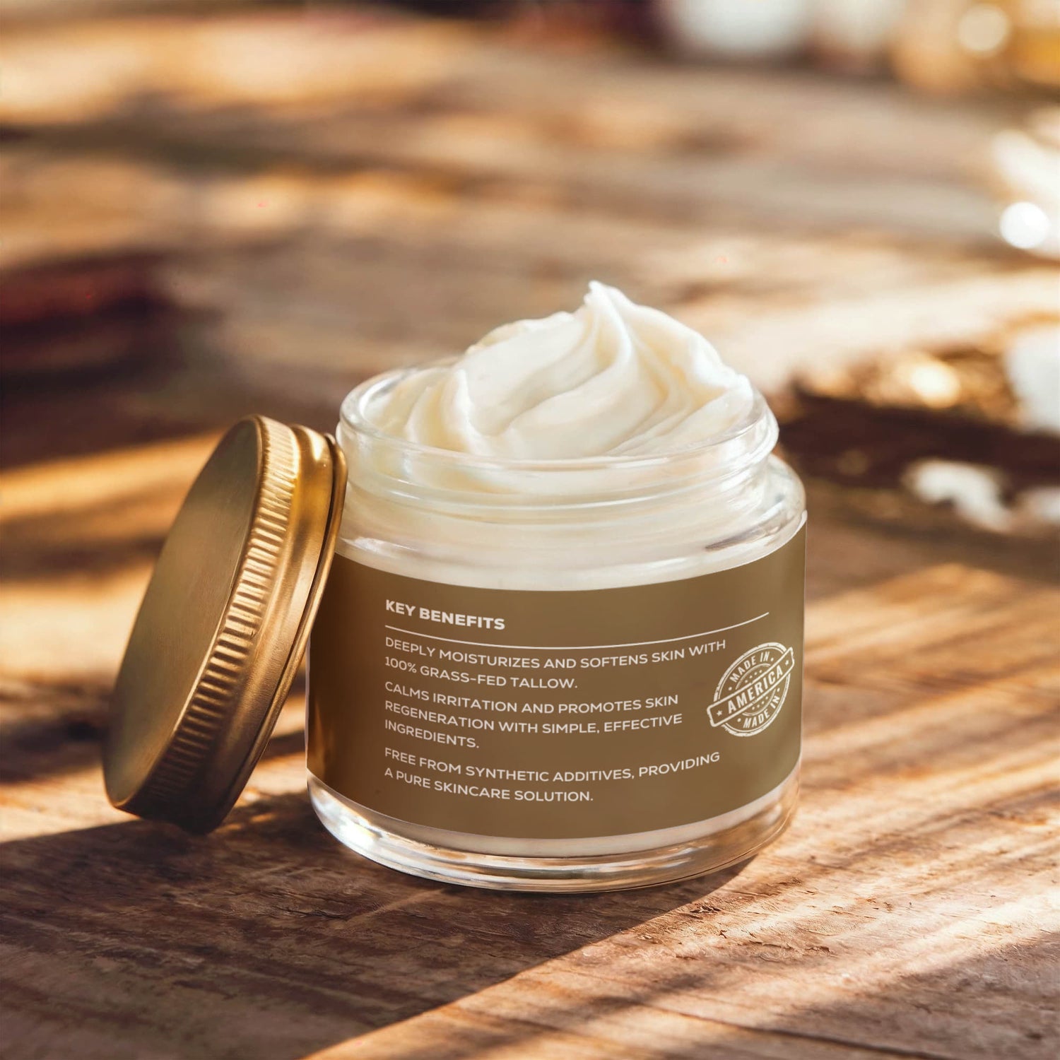 Whipped Grass-Fed Tallow Balm with Vanilla Bean