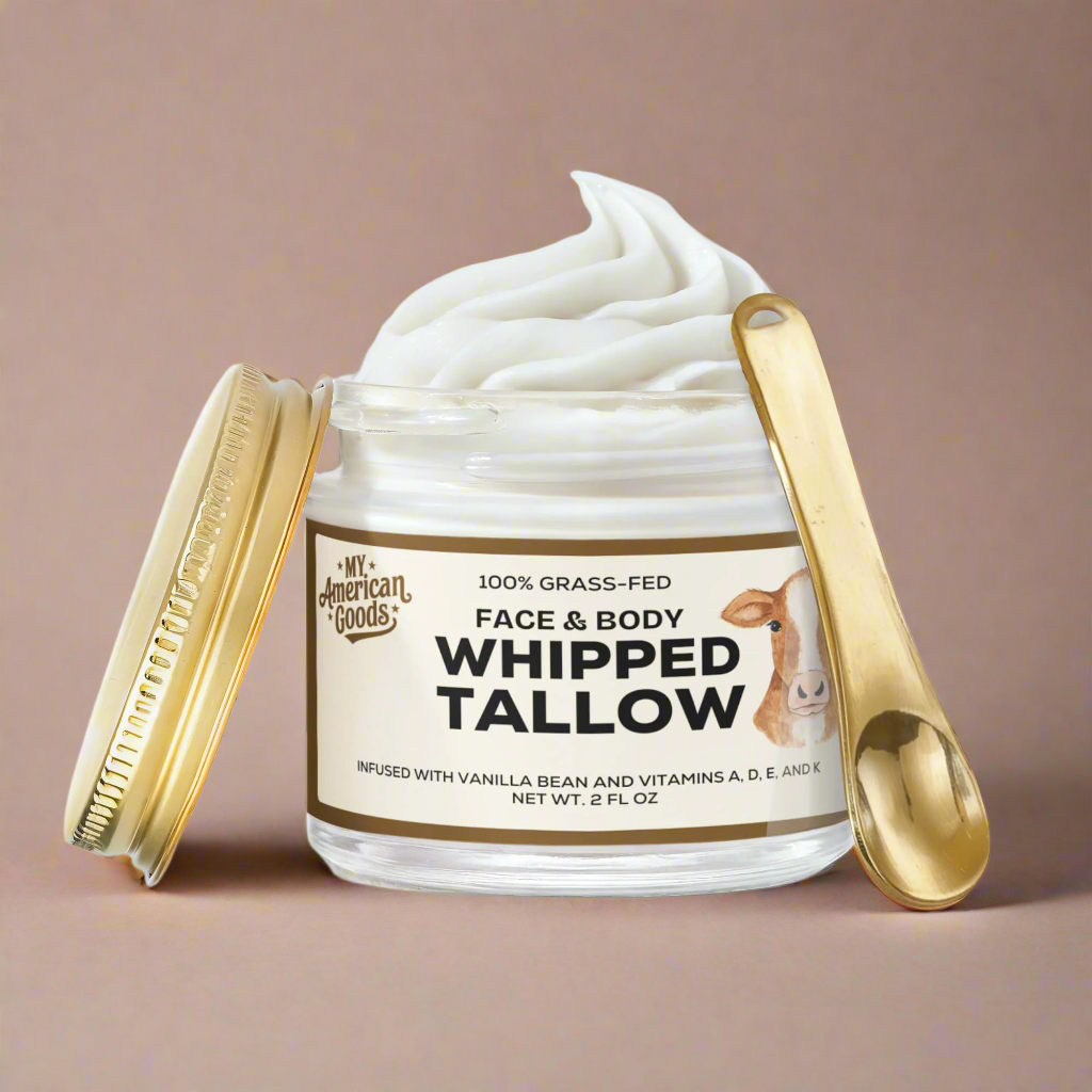 Whipped Grass-Fed Tallow Balm with Vanilla Bean