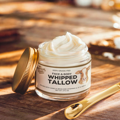 Whipped Grass-Fed Tallow Balm with Vanilla Bean