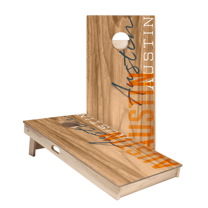 Austin Campus Gameday Star Cornhole Boards