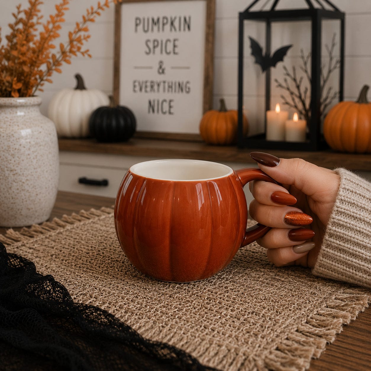 Gia Roma Coffee Mug Pumpkin Mug
