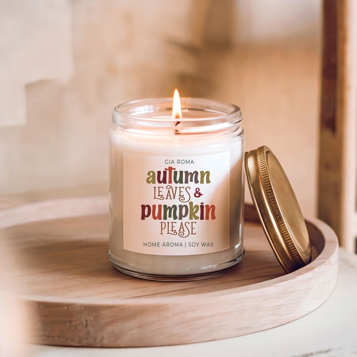 Gia Roma Candle Toasted Pumpkin Candle