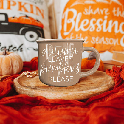 Gia Roma Coffee Mug Autumn Leaves Mug
