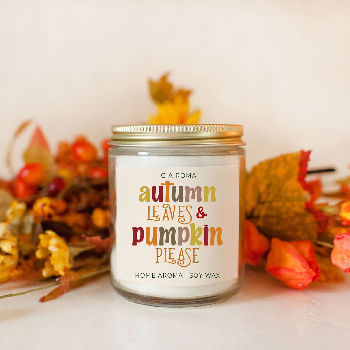 Gia Roma Candle Toasted Pumpkin Candle