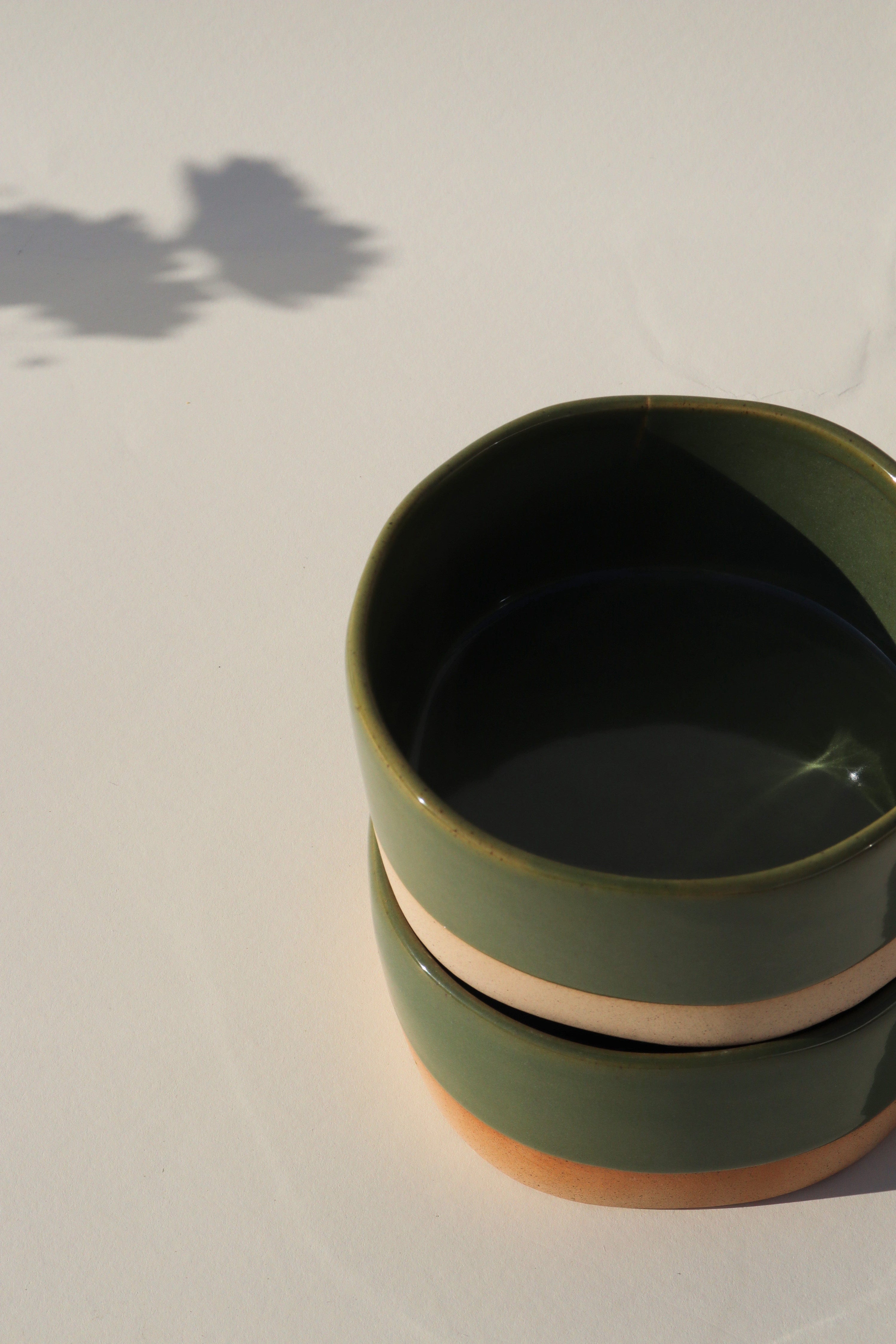 Glazed Garage Ceramics Bowl Avalon Soup Bowl | Moss (Set of 2)
