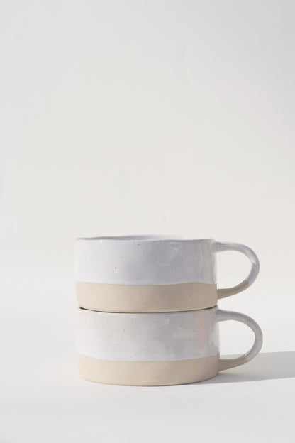 Glazed Garage Ceramics Bowl Avalon Soup Bowl | White Speckle (Set of 2)