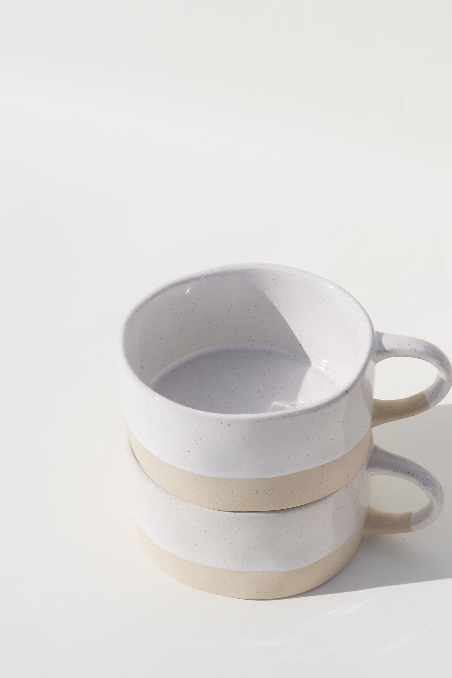Glazed Garage Ceramics Bowl Avalon Soup Bowl | White Speckle (Set of 2)