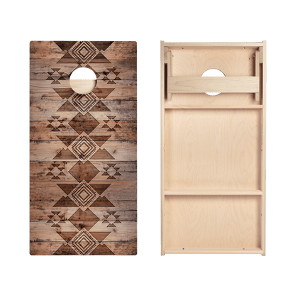 Aztec Wood Star Cornhole Boards