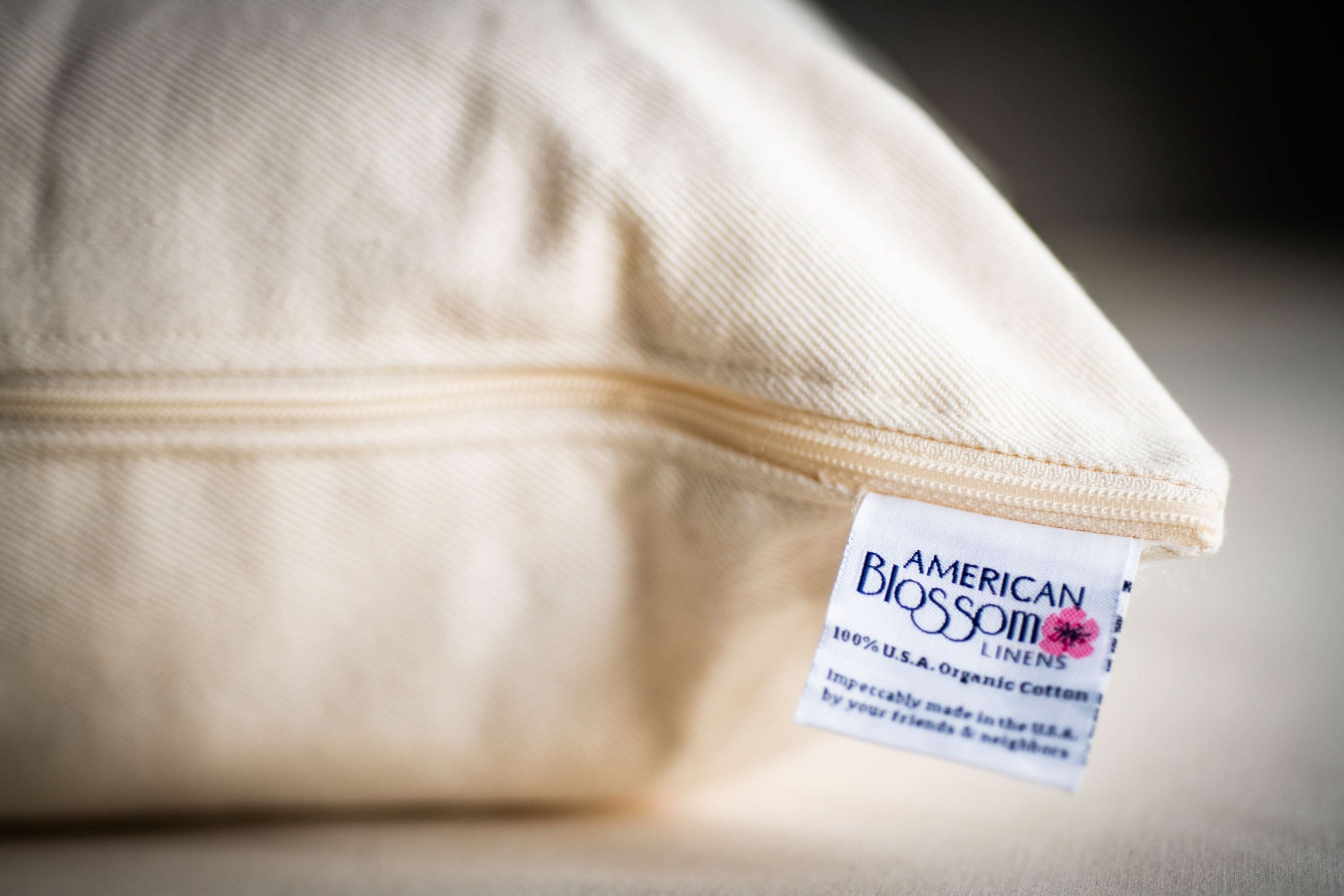 American Blossom Linens Pillows &amp; Pillowcases Natural Cotton Pillow With Wool Filling