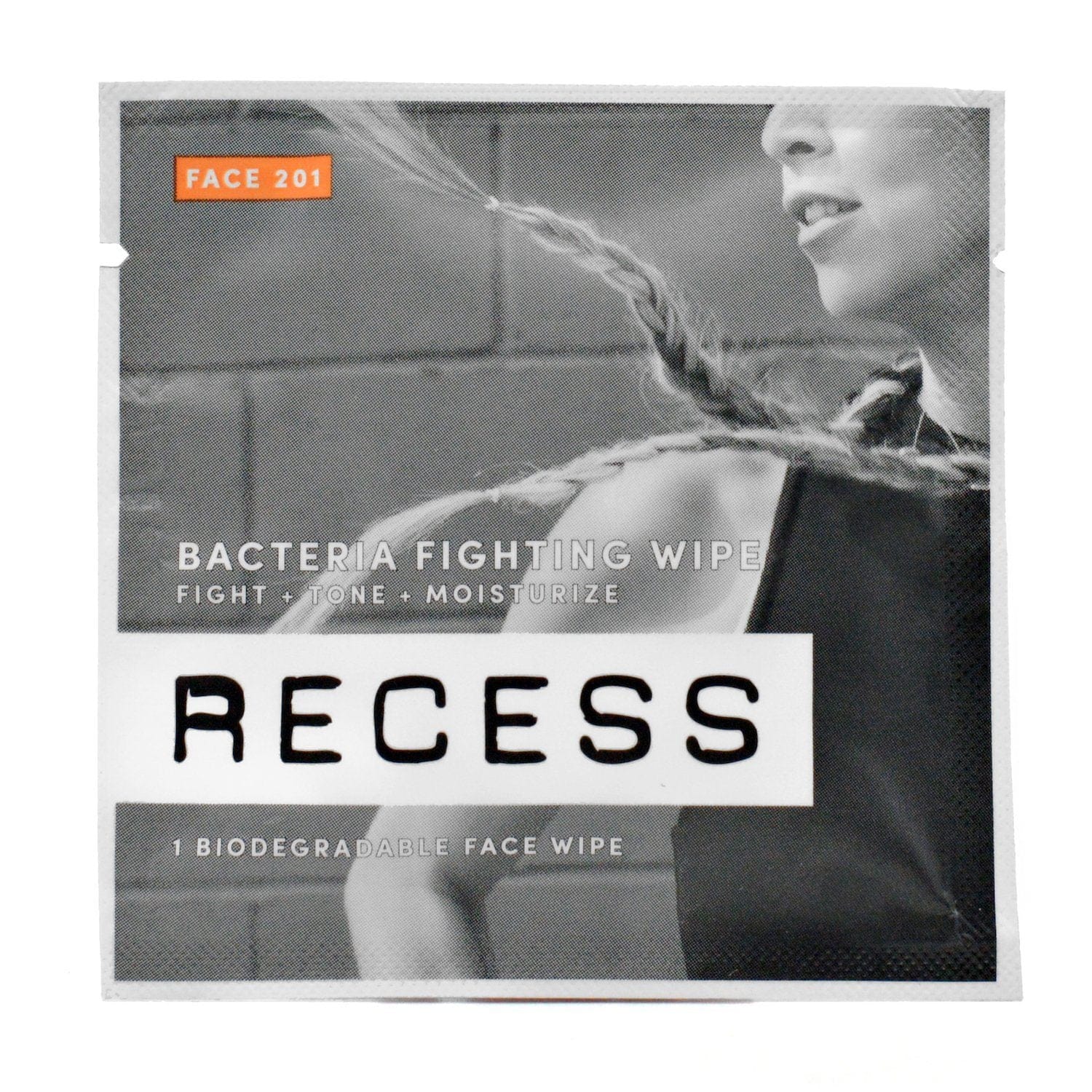 RECESS body wipe FACE 201: Bacteria Fighting Wipes (Pack of 15)