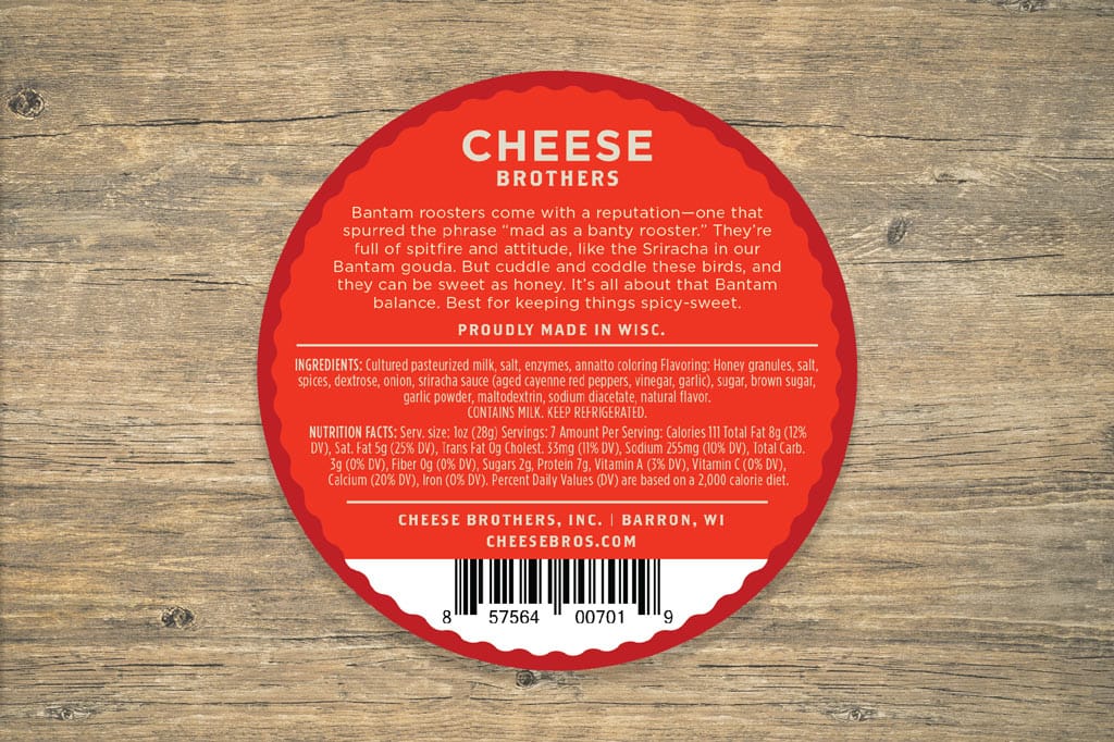 Cheese Brothers, Inc. Gouda Cheese Honey Sriracha Gouda