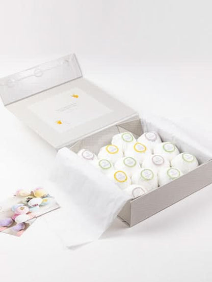 Bulk - 100 Natural Vegan Mix scents Bath Bombs - White - My American Goods
