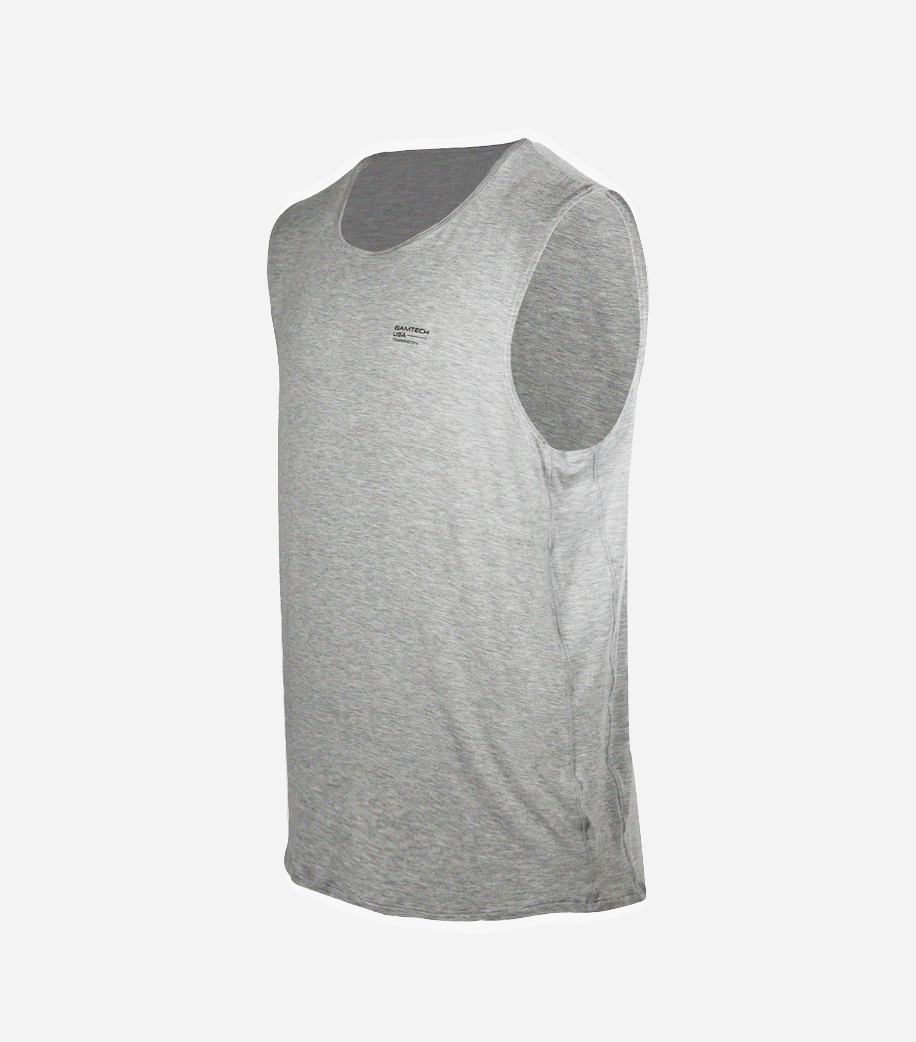Bamtech Tanks S / Heather Grey Bamboo Aerotech Tank - Training Div. Black