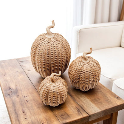 Rattan Pumpkins - My American Goods