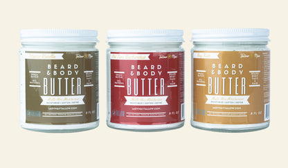 Tallow Man Men’s Beard Butter Trio Gift Box | 100% Natural Tallow