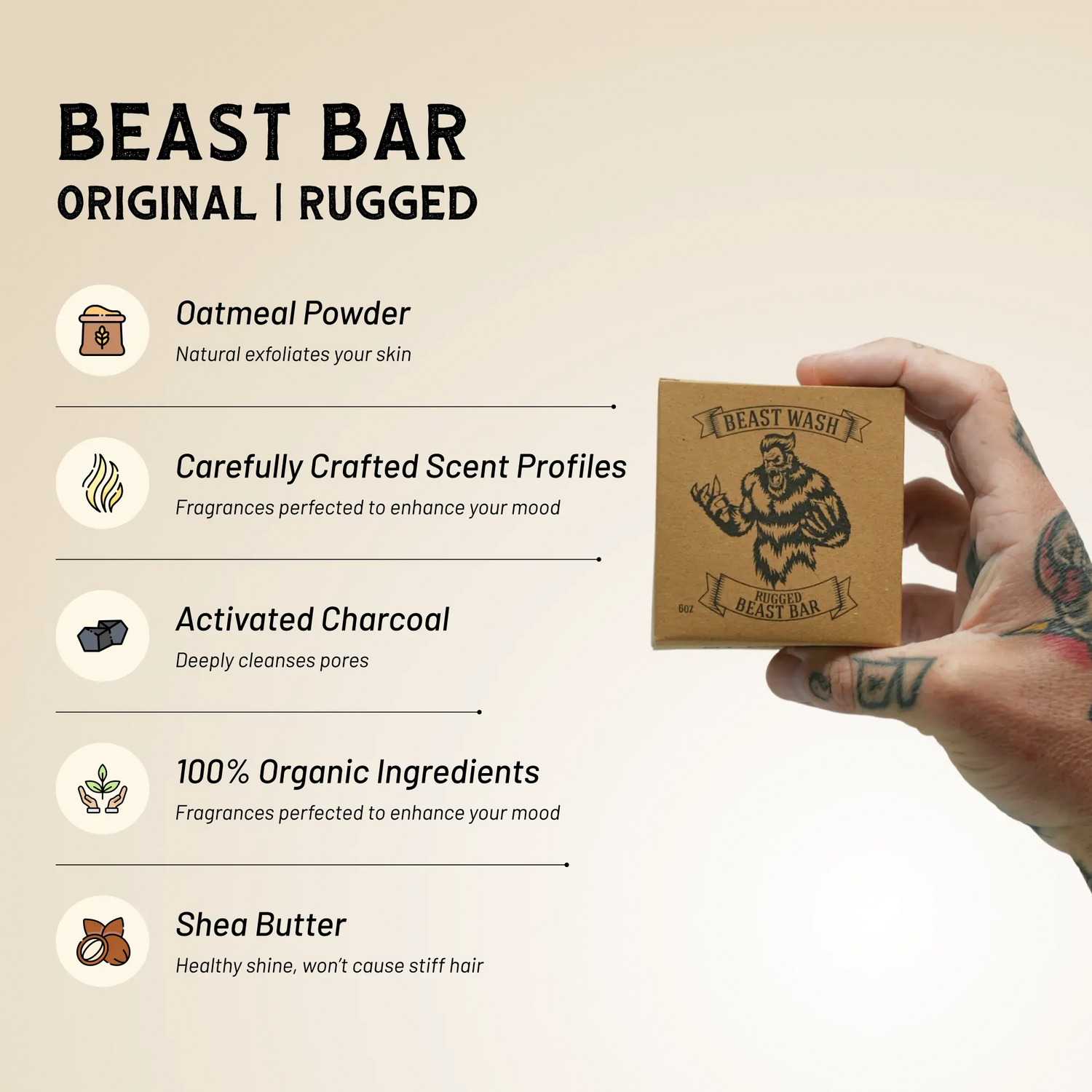 Johnny Slicks Skin Care Beast Bar