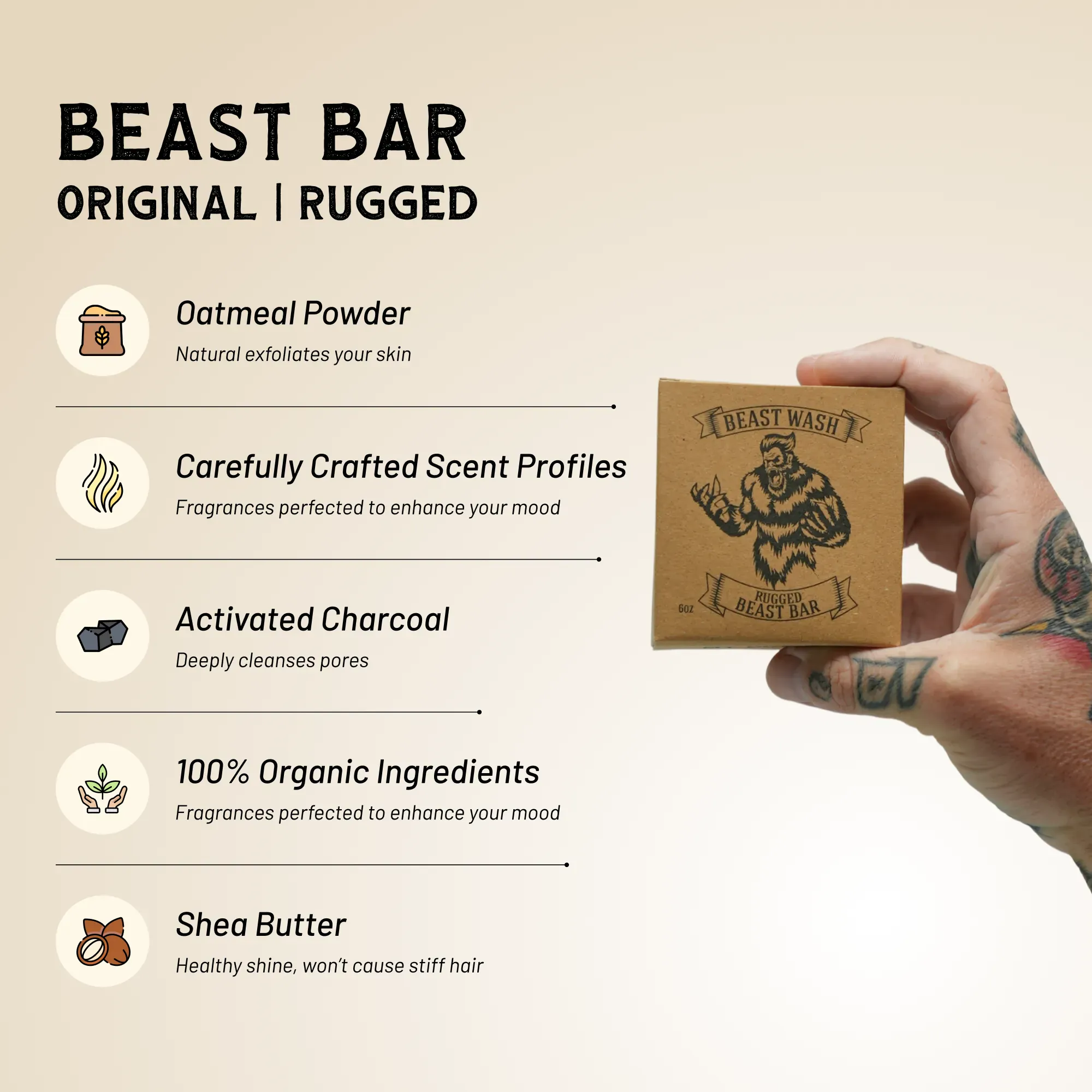 Johnny Slicks Skin Care Beast Bar
