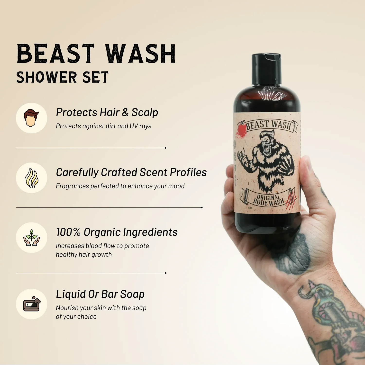 Johnny Slicks Beast Wash Shower Set